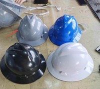 Casco de seguridad de plástico para cabeza de construcción, visera personalizada redonda China, casco duro