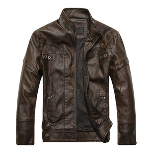 Nouveau style de veste pour hommes grande taille veste pour hommes manteau de veste en cuir PU pour hommes - Product Image 2