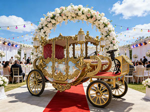 Vente en gros de calèche de mariage Cendrillon, calèche royale électrique, calèche de tourisme idéale pour l'Arabie Saoudite - Product Image 3