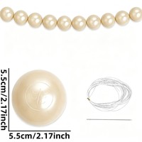 Pendentif en perles pour anniversaire et mariage, guirlande de perles nacrées, ornement suspendu pour la Saint-Valentin et les mariages