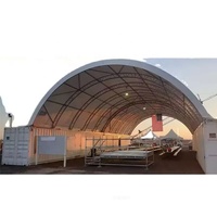 Venta al por mayor de fábrica: Carpa domo moderna de estructura de acero para exteriores de 20 y 40 pies, ideal como cochera, garaje, almacenamiento o cobertizo.