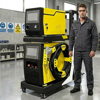 Soudeuse laser portative en métal 5 en 1, machine de nettoyage et de soudage au laser à fibre à vendre