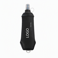 Bouteille souple pliable JUNVOY OEM/ODM en TPU pour course à pied, 150ml/250ml/500ml, gourde de sport pliable, bouteille de gel énergétique sans BPA