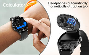 1.43インチAMOLED IP67防水ファッションTWSスマートウォッチイヤホン心拍数モニター付きスポーツフィットネスBT5.3男性用ウォッチ - Product Image 5
