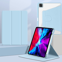 Cangkang akrilik berputar 360 derajat, untuk iPad Pro 11 2024 & penutup buku Mini iPad dengan TPU & bahan PC kompatibel dengan Air4/5"
