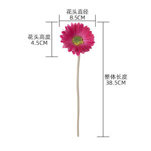 Ramillete de <span class=keywords><strong>Gerbera</strong></span> Africana Artificial de PU, Decoración para Graduación, Regalo para el Hogar - Product Image 4