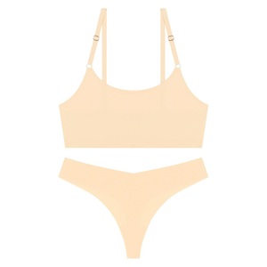 Set di <span class=keywords><strong>reggiseno</strong></span> e perizoma Ultra sottile <span class=keywords><strong>senza</strong></span> cuciture con logo personalizzato e <span class=keywords><strong>senza</strong></span> fili e <span class=keywords><strong>senza</strong></span> perizoma per <span class=keywords><strong>reggiseno</strong></span> Sexy con <span class=keywords><strong>ferretto</strong></span> - Product Image 1