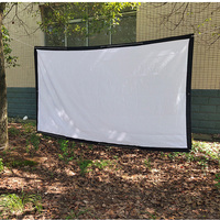 Projecteur mural de haute qualité portable, écran de Projection de film blanc 180 pouces, 16:9, écran portable, vente en gros