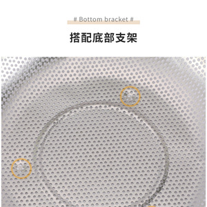 Stainless Steel Colander Fine Mesh Strainer 18X8cm 21X8cm 24X8.5cm 27X10cm 30X10.5cm 33X11.5cm For Kitchen Sink Rice Washing - Product Image 2