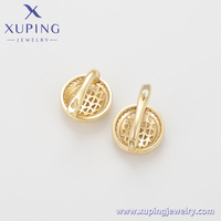X001041284 XUPING boucles d'oreilles cercle en filigrane de luxe cuivre environnemental plaqué or 14 carats avec série Simple CZ pour la mode féminine