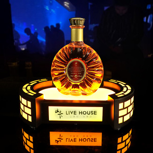 Custom Made Led Lighted Wine Stand Round Display <b>Rack</b> For <b>Bar</b> Ktv Club Party Use 8-12 Hours WZ-JZ-BF01 - Product Image 1