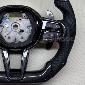 ครึ่งสำหรับพวงมาลัยรถสปอร์ตหนังคาร์บอนไฟเบอร์สำหรับ M Series M5 M3 G80 M4 G82 G01 X4 G02 X5 G05 X6 G06 G11 G12 - Product Image 3