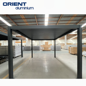 Vendeur Arches électriques étanches <span class=keywords><strong>pour</strong></span> l'extérieur Contrôle de la pluie <span class=keywords><strong>Pergola</strong></span> bioclimatique en aluminium à persiennes 3x5m 4x4m - Product Image 6