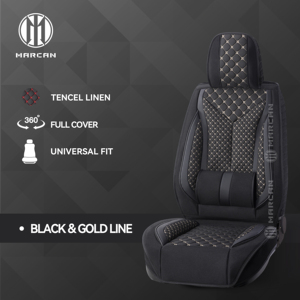 ชุดหุ้มเบาะรถยนต์หนังแท้ Marcan ดีไซน์ทรงวีทันสมัย แบบครอบคลุม 360 องศา เหมาะสำหรับรถยนต์หลากหลายรุ่น - Product Image 2