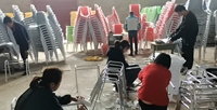 Chaise de conférence empilable en plastique avec pieds en métal, chaise de formation commerciale pour salle de classe, salle de réunion scolaire, siège pour séminaire