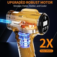Pompe à air numérique CE FCC Rohs, pistolet à air rechargeable, pompe à pneus portable, compresseur d'air manuel pour pneus de voiture, moto, vélos