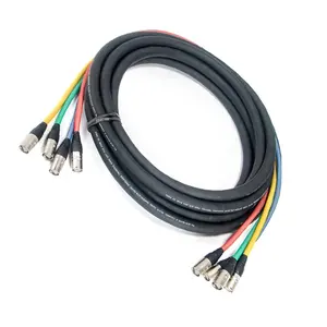 RJ45 Cat5e / Cat6 4CH كابل شبكة متعدد النواة صوتي محمي تكتيكي إثيرن كابل شبكة متعدد النواة مضخم لفافة