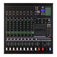 BE-26 Canaux Console de Mixage Audio Professionnel Vidéo DJ DSP Numérique 24 Canaux Système d'Enregistrement Sonore