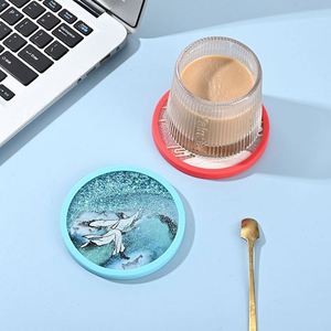 Sous-verres en acrylique transparent personnalisés à effet sable mouvant, style dessin animé et anime, artisanat en plastique - Product Image 6