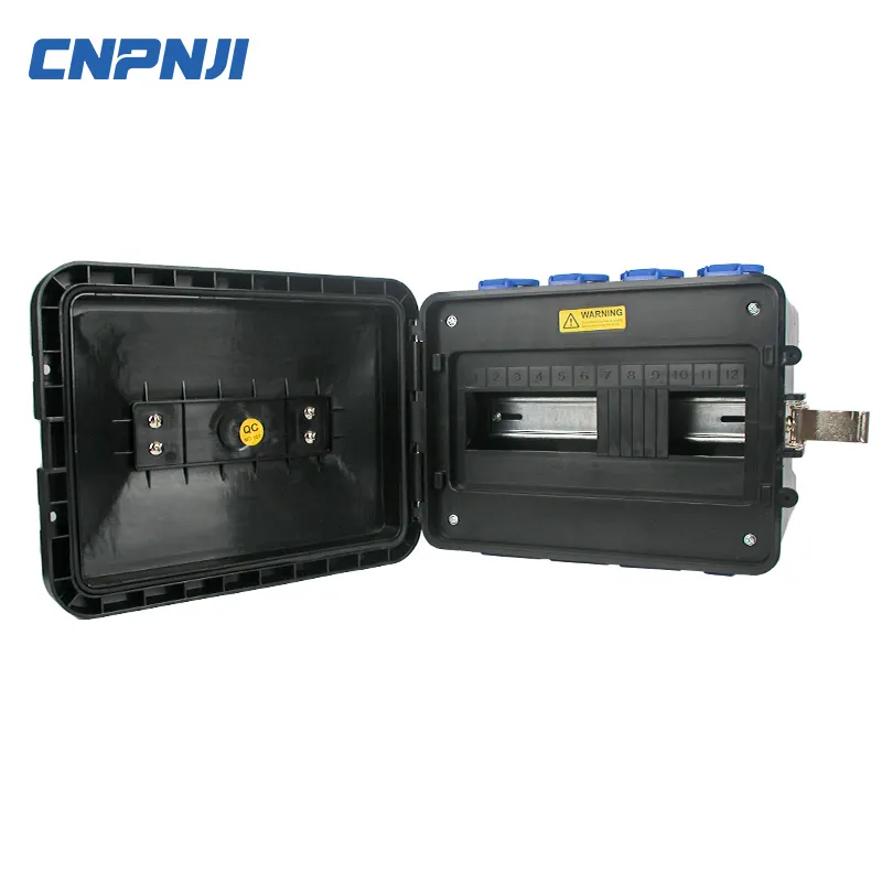 CNPINJI ABS/PC 16A-240V Portable Power Socket Box With CEE PanelWith the socket and circuit breaker