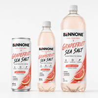 Boissons énergisantes sportives aromatisées sur mesure aux saveurs de fruits variés et de sureau, pétillantes, faibles en glucides, en canettes de 350 ml
