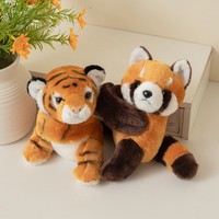 Peluche Tigre Blanc de Simulation, Modèle Unique, Rembourrée en Coton PP, Hauteur 11-30cm, Vente en Gros pour Zoos