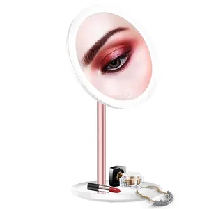 M9 Smart Mirror Touch Abnehmbarer Make-up-Ständer LED-Spiegel Aluminium-Schmink spiegel 10X