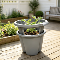 Pot de plantation durable et classique en plastique moulé par injection, écologique, avec trous de drainage, pour semis, jardin domestique, pommes de terre et légumes