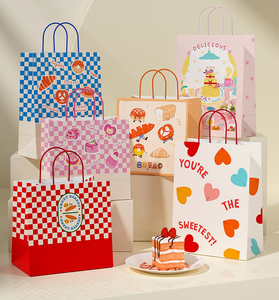 Custom Baked Dessert Handbag Kraft Paper <b>Bag</b> Coffee <b>Bag</b> <b>Gift</b> <b>Bag</b> for International Children's Day - Product Image 3