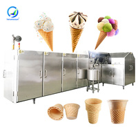 Machine à fabriquer des cornets de crème glacée entièrement automatique à prix avantageux, 3000 pièces/h