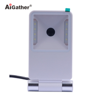AiGather-Lector de código de barras con cable de mesa, máquina de escáner de código QR con mini cuerpo, costo de envío barato de más de