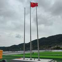 Pièces et tuyaux de mât de drapeau en acier inoxydable/aluminium, longueurs de 2,6 m à 50 m, étanches et durables, OEM disponible