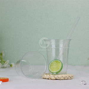 Gobelets en plastique personnalisés avec logo, bouteilles en plastique PET transparentes jetables - Product Image 6