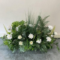 La nouvelle rangée de fleurs rétro d'automne et d'hiver pour la décoration de scène de salle de mariage fleurs route plomb fleurs de bienvenue