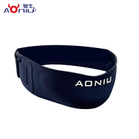 Sangle de soutien professionnelle pour genou avec coussinet en silicone amortissant, bande élastique en nylon et spandex pour le soulagement sportif