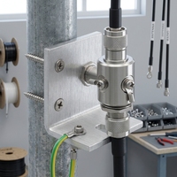 Parafoudre coaxial à décharge gazeuse de type N Arronna avec support en L DC-3GHz