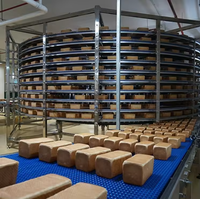 Système de convoyeur en spirale pour le refroidissement alimentaire, tour de refroidissement en spirale à bande modulaire, congélateur, équipement de refroidissement pour boulangerie et pizzeria