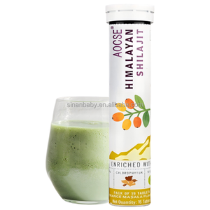 Comprimés effervescents de Shilajit de l'<span class=keywords><strong>Himalaya</strong></span> de haute qualité avec logo personnalisé, Ashwagandha, sans gluten, complément naturel pour stimuler l'endurance - Product Image 1