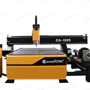 Độ chính xác cao CNC 1224 1325 gỗ Máy khắc gỗ đồ nội thất CNC Router 4 trục chế biến gỗ Máy khắc