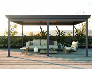 Pergola bioclimatique motorisée à toit rétractable en aluminium avec lames orientables, auto-réparante et étanche - Product Image 4
