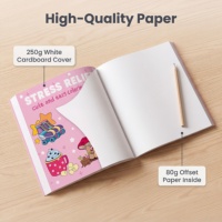 Ensemble de crayons de couleur et carnet de croquis pour enfants, bois naturel, hexagonal, non toxique, cadeau artistique, couverture personnalisée, logo OEM ODM, papier en vrac, 6 couleurs
