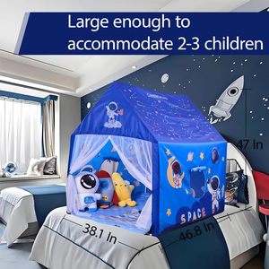 Tienda <span class=keywords><strong>de</strong></span> campaña para dormir para niños <span class=keywords><strong>de</strong></span> tela <span class=keywords><strong>de</strong></span> lona para interiores con tema <span class=keywords><strong>de</strong></span> espacio fácil <span class=keywords><strong>de</strong></span> limpiar para niños - Product Image 5