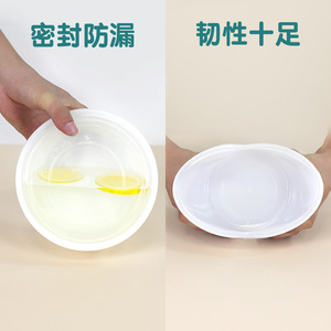 Lunch Boxes Plastic Round Microwave Safe With Lids For Food Storage And Heating - Product Image 5