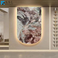 Pierres de marbre onyx rose naturel pas cher pour dalles et carreaux de sol et de mur, transparentes et polies pour la décoration des murs et des sols