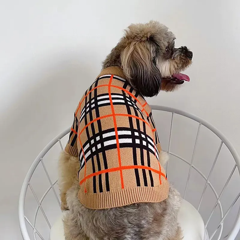Joymay fashion luxury dog wool sweater pet clothes Teddy Bomei xs designer dog sweater warm dog cardigan apparel