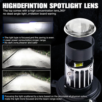 Projecteur de gros Loupe 60W Y10 Pro H4 H7 Mini Bi-LED avec système d'éclairage automatique pour ampoules de phares de voiture