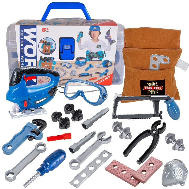 Boys Tools Play Set Toys Baby Plastic Kit Garden Funny Kids Construction Engineer Tool Toy