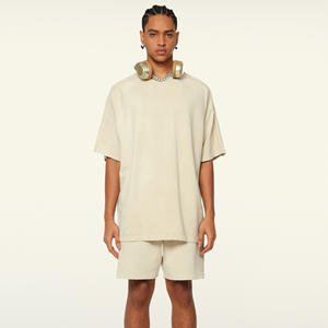 Camiseta de Algodón Premium con Logotipo Personalizado para Hombre, Color Sólido, Casual, Manga Corta, Transpirable, Corte Regular, 220g, Estilo Hip Hop, para Uso Diario en Verano - Product Image 2