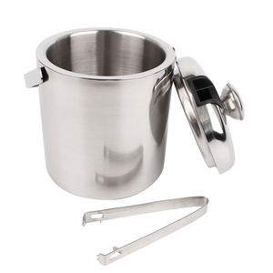 ถังน้ำแข็งสแตนเลสชุบทองแดงพร้อมฝาปิด,ถังน้ำแข็งโลหะหุ้มฉนวนถังใส่น้ำแข็งแบบกำหนดเอง - Product Image 3