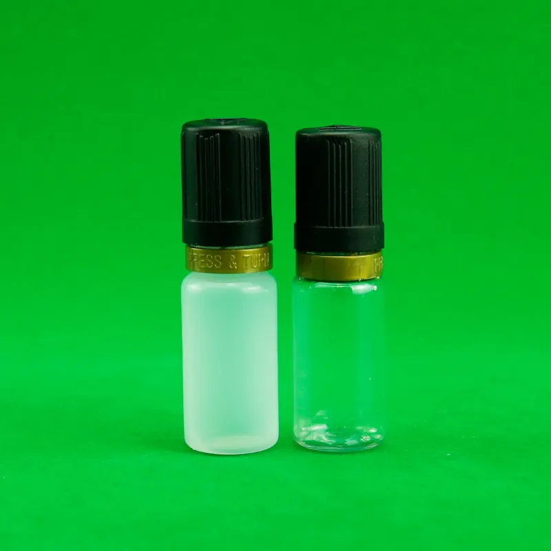 10ml PET/PE Plastic Liquid Essential Oil Bottles White Eye Dropper Bottle With Custom Cap/logo/color